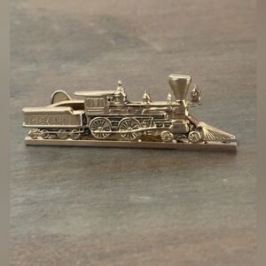Vintage HICKOK Design Tie Clip of a Train